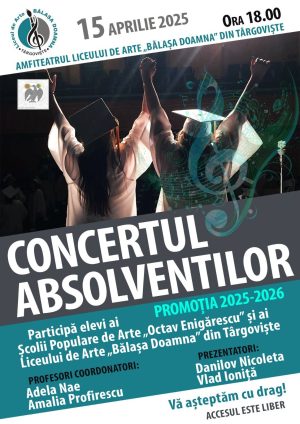 Read more about the article „Concertul Absolvenților” – Un spectacol susținut de elevi ai Școlii Populare de Arte „Octav Enigărescu”