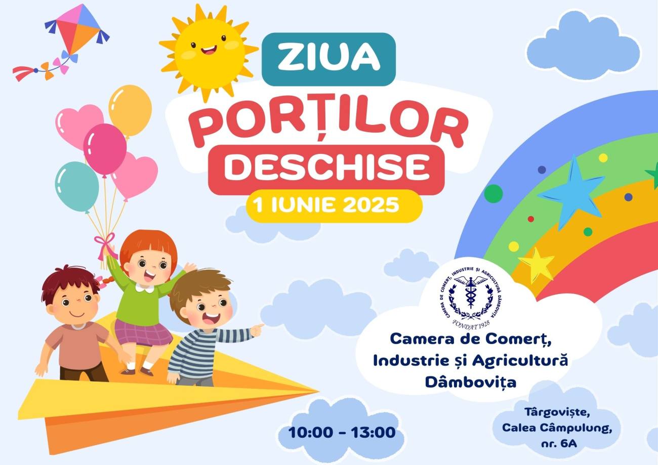 You are currently viewing Camera de Comerț Dâmbovița îi invită pe cei mici, de 1 iunie, la Ziua Porților Deschise