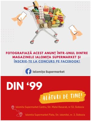 Read more about the article Concurs la Ialomița Supermarket – câștigă un coș de cumpărături în valoare de 500 lei!
