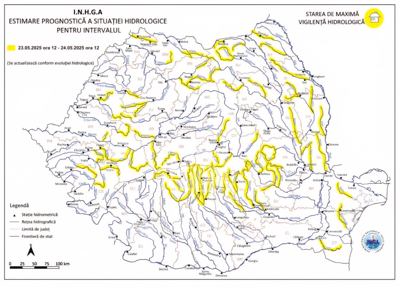 You are currently viewing Avertizare hidrologică pe unele sectoare ale râurilor Dâmbovița și Ialomița!
