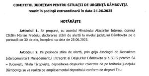 Read more about the article Stare de alertă, în Dâmbovița, în urma incendiului de la Groapa de Gunoi