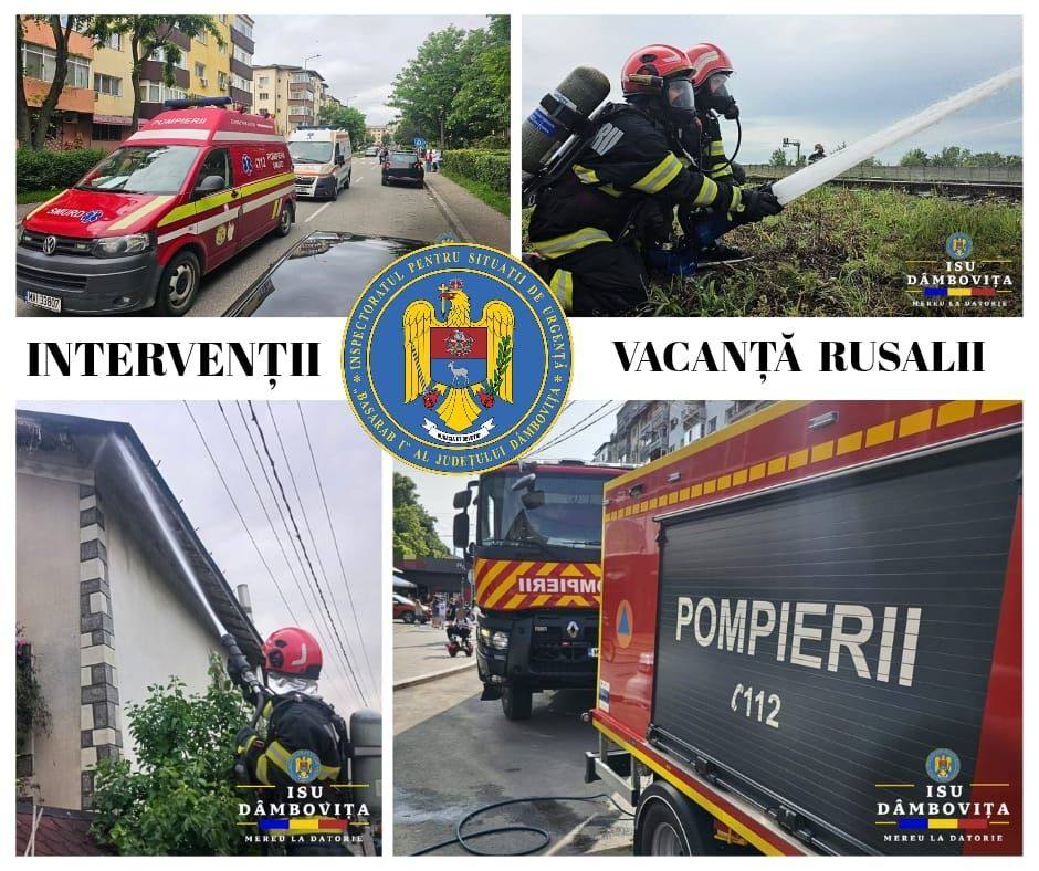You are currently viewing Peste 120 de misiuni pentru pompierii dâmbovițeni, în minivacanța de Rusalii