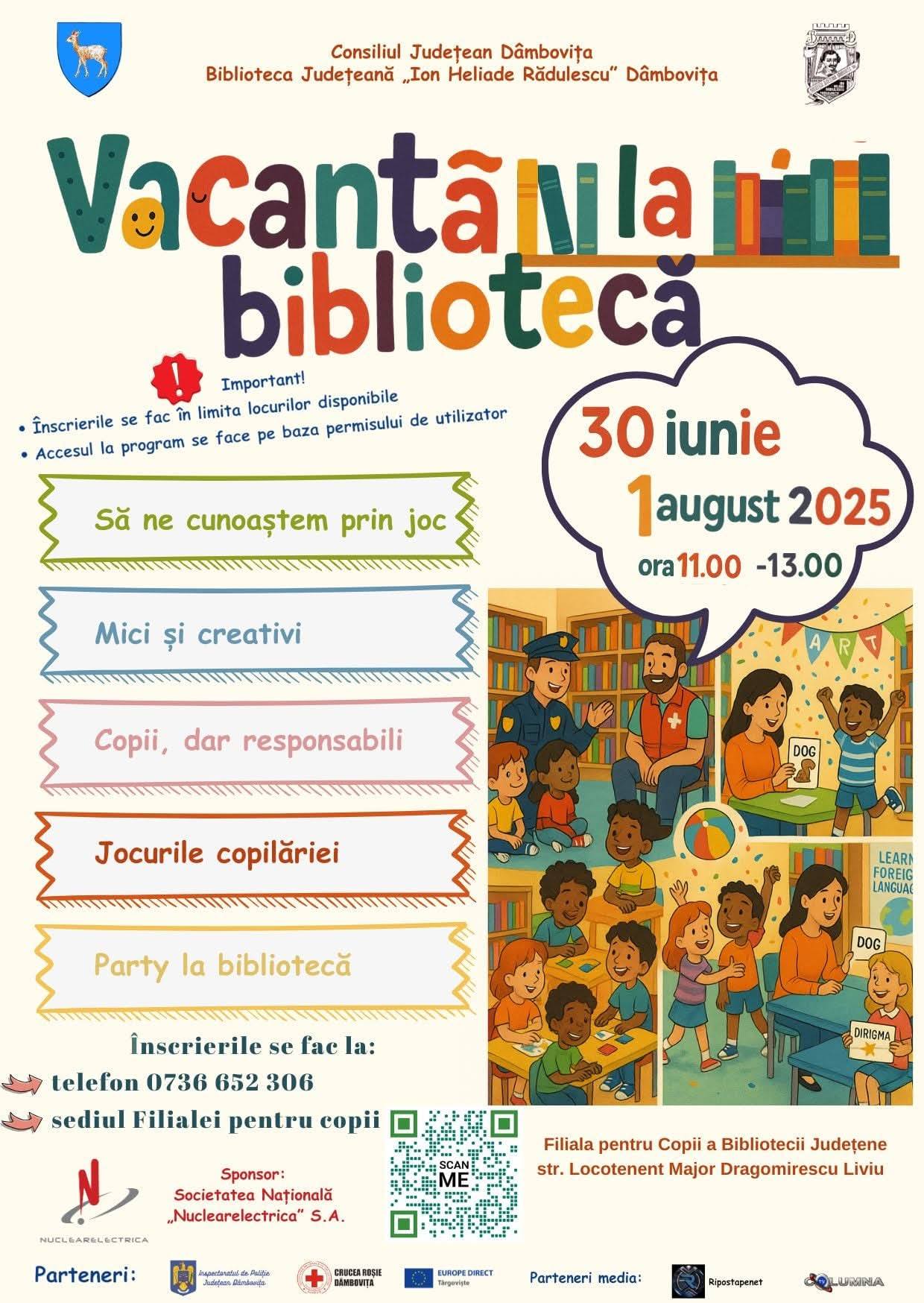 You are currently viewing Ajuns la ediția a XVII-a, programul „Vacanţă la bibliotecă” debutează pe 30 iunie 2025!