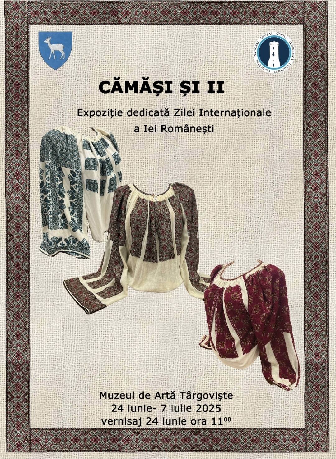 You are currently viewing „Cămăși și Ii”, expoziţie etnografică organizată la Muzeul de Artă din Târgoviște