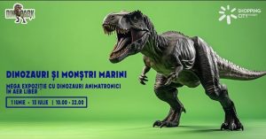 Read more about the article Shopping City Ploiești aduce un spectacol preistoric cu dinozauri și monștri marini animatronici