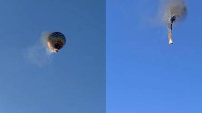 You are currently viewing Cel puțin 8 persoane au murit după ce un balon cu aer cald a luat foc în aer, în Santa Catarina, Brazilia