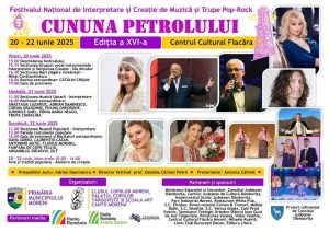 Read more about the article Soliști celebri ai muzicii ușoare românești, cântă în acest weekend, la Festivalului Național ,,Cununa Petrolului”, derulat la Moreni