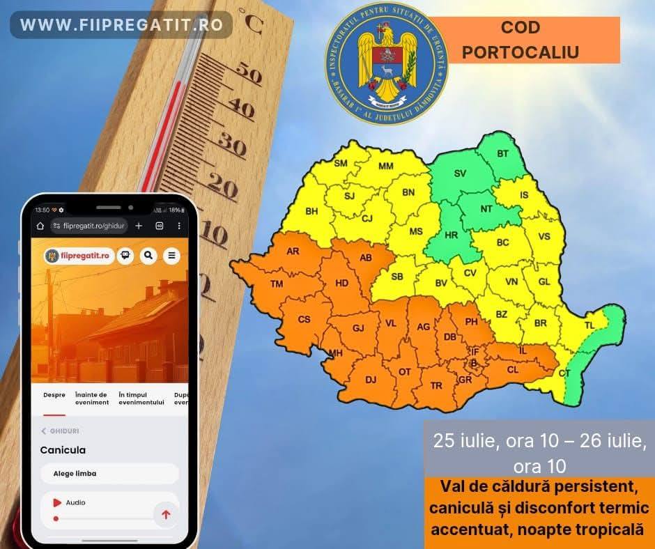 You are currently viewing Caniculă și disconfort termic accentuat în județul Dâmbovița! Vezi sfaturile specialiștilor!