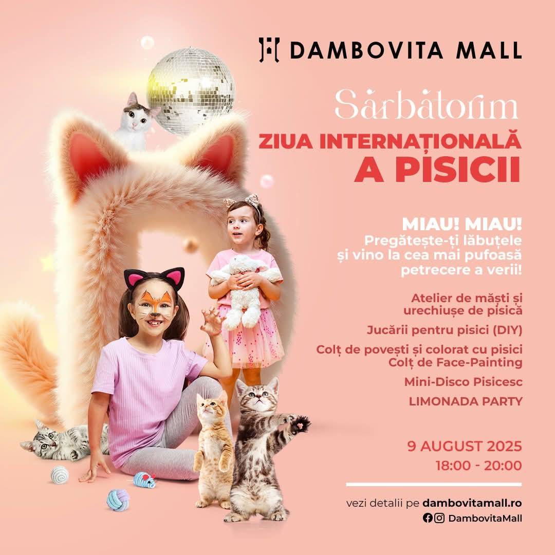You are currently viewing Dâmbovița Mall pregătește o petrecere inedită, de Ziua Internațională a Pisicii