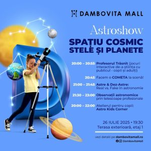 Read more about the article Dâmbovița Mall se tranformă în observator cosmic, mâine seară