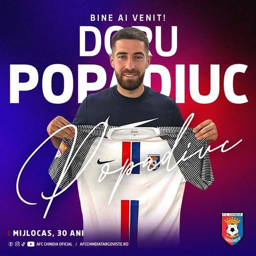 You are currently viewing Încă un jucător valoros a ajuns pe „Eugen Popescu”! Chindia Târgoviște l-a achiziționat pe Doru Popadiuc cu o zi înainte de meciul cu Sepsi Sfântu Gheorghe