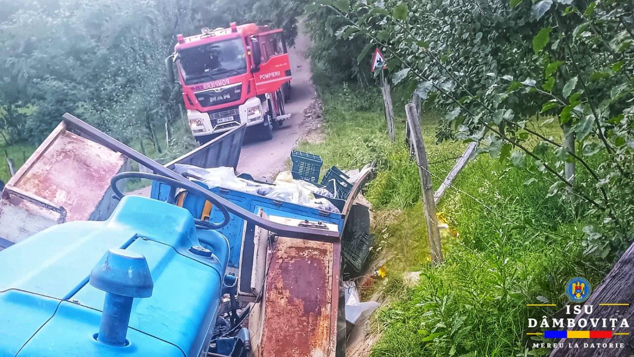 You are currently viewing Tragedie în localitatea Malu cu Flori! Un bărbat a murit după ce s-a răsturnat cu un tractor!