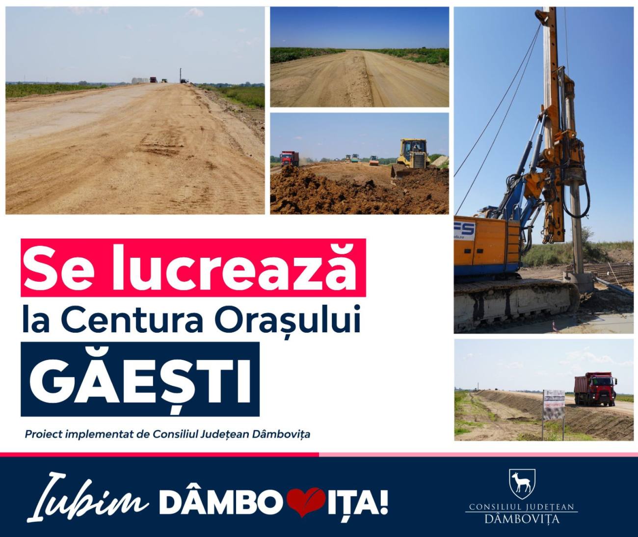 You are currently viewing Lucrările la Centura Orașului Găești sunt în plină desfășurare