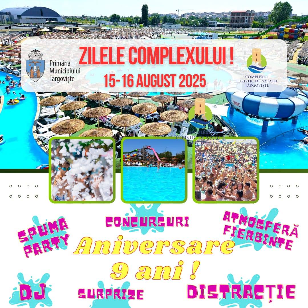 You are currently viewing Complexul Turistic de Natație & Agrement Târgoviște sărbătorește 9 ani de activitate printr-o super – petrecere de vară