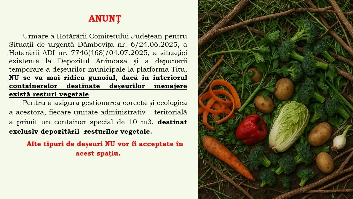 You are currently viewing ADI Salubritate – anunț important privind colectarea deșeurilor menajere în județul Dâmbovița