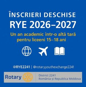 Read more about the article Rotary Club Târgoviște invită tinerii să se înscrie la „Rotary Youth Exchange – un pașaport către lume