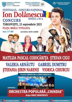 Read more about the article La Târgoviște va avea loc Festivalul–concurs naţional „Ion Dolănescu”,  ajuns la ediția a XI-a