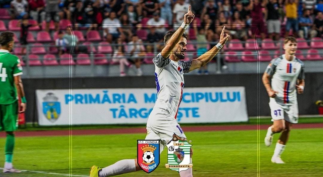 You are currently viewing Chindia Târgoviște continuă seria victoriilor în campionat. Trei puncte obținute și cu Dumbrăvița, după un meci cu gol în fiecare repriză