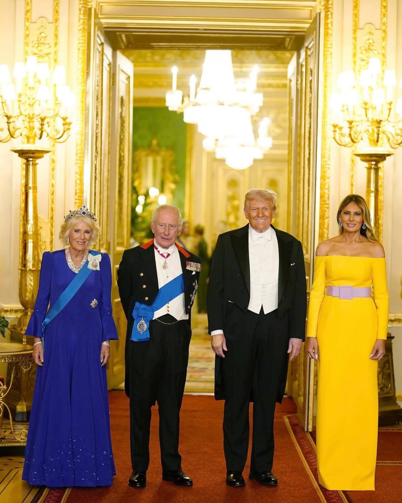 You are currently viewing Banchet de stat la Castelul Windsor în onoarea președintelui SUA Donald Trump și a primei doamne Melania Trump