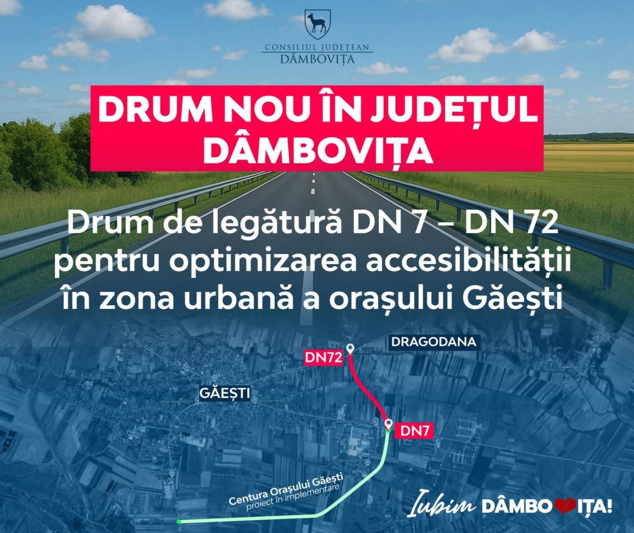 You are currently viewing Un nou drum va lega DN7 de DN72 și va fluidiza traficul în centrul orașului Găești