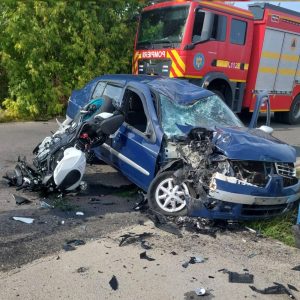 Read more about the article Tragedie între localitățile Cosoba – Giurgiu și Brezoaele – Dâmbovița! Un motociclist și-a pierdut viața!