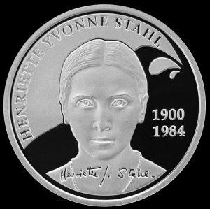 Read more about the article BNR lansează în circuitul numismatic o monedă din argint cu tema 125 de ani de la nașterea Henriettei Yvonne Stahl