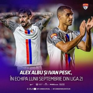 Read more about the article Chindia Târgoviște dă doi fotbaliști în echipa lunii septembrie pentru Liga 2