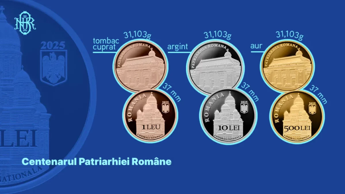 You are currently viewing BNR introduce în circuitul numismatic o serie de monede cu tema Centenarul Patriarhiei Române