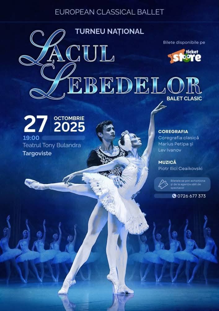 You are currently viewing Capodopera baletului clasic, „Lacul Lebedelor”, pe scena Teatrului „Tony Bulandra” din Târgoviște