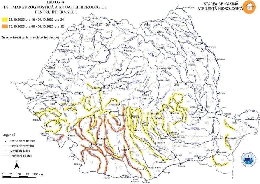 You are currently viewing Cod galben de inundații pentru județul Dâmbovița