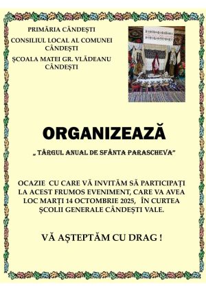 Read more about the article Cândeștiul îmbracă straie de sărbătoare la Târgul de Sfânta Parascheva