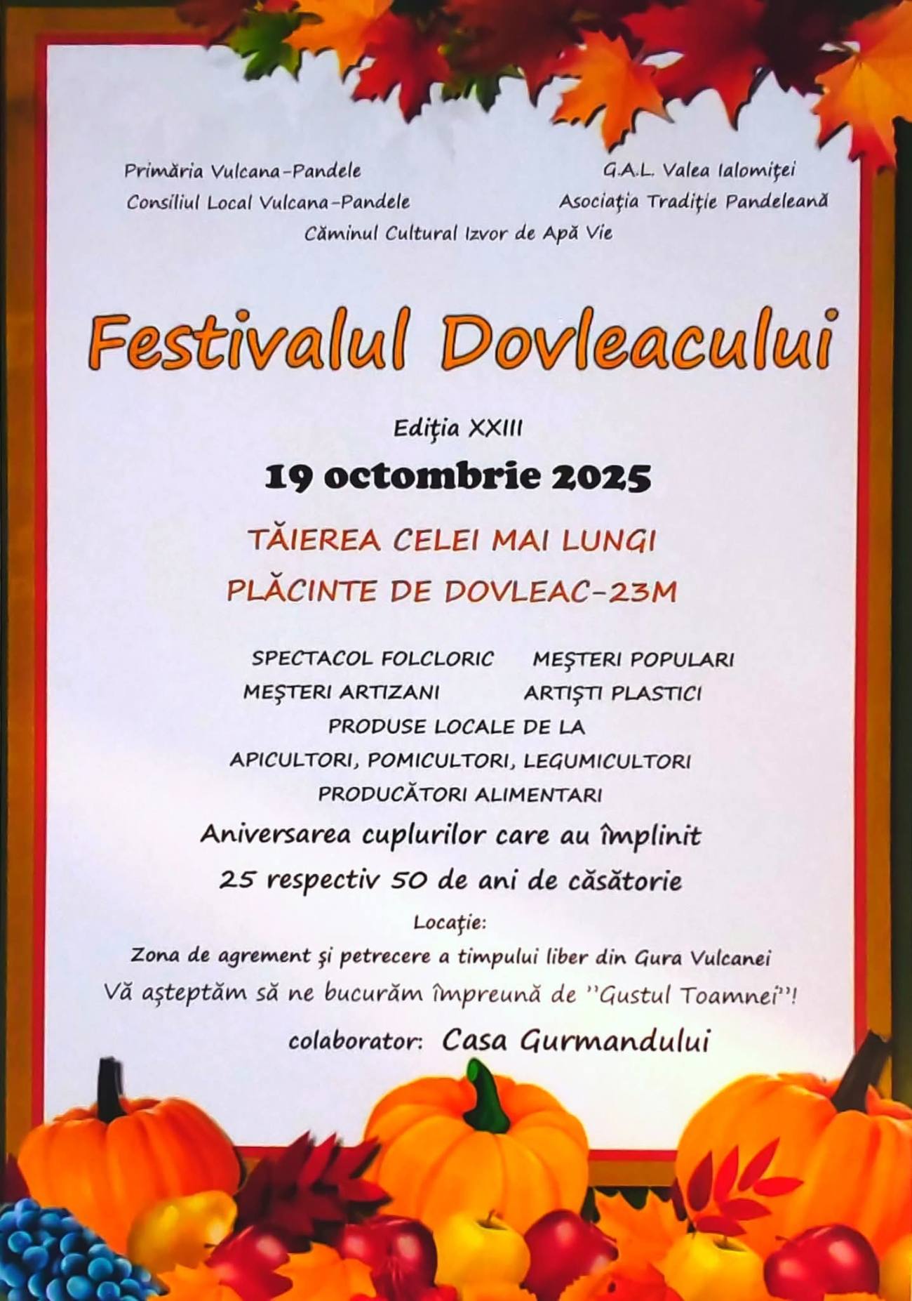 You are currently viewing Miros de plăcintă și bucurie, în weekend, la Vulcana-Pandele