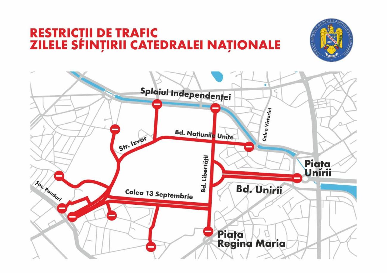 You are currently viewing Restricții de circulație în Capitală, duminică, 26 octombrie 2025