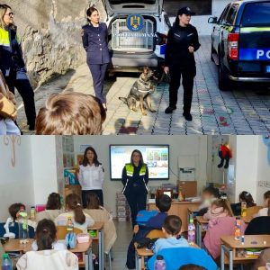 Read more about the article Activități educativ-preventive desfășurate de polițiștii dâmbovițeni la Școala Gimnazială „Vasile Cârlova” din Târgoviște