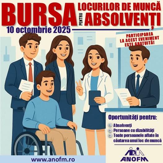 You are currently viewing Bursa Locurilor de Muncă pentru Absolvenți va avea loc vineri, 10 octombrie, la Târgoviște