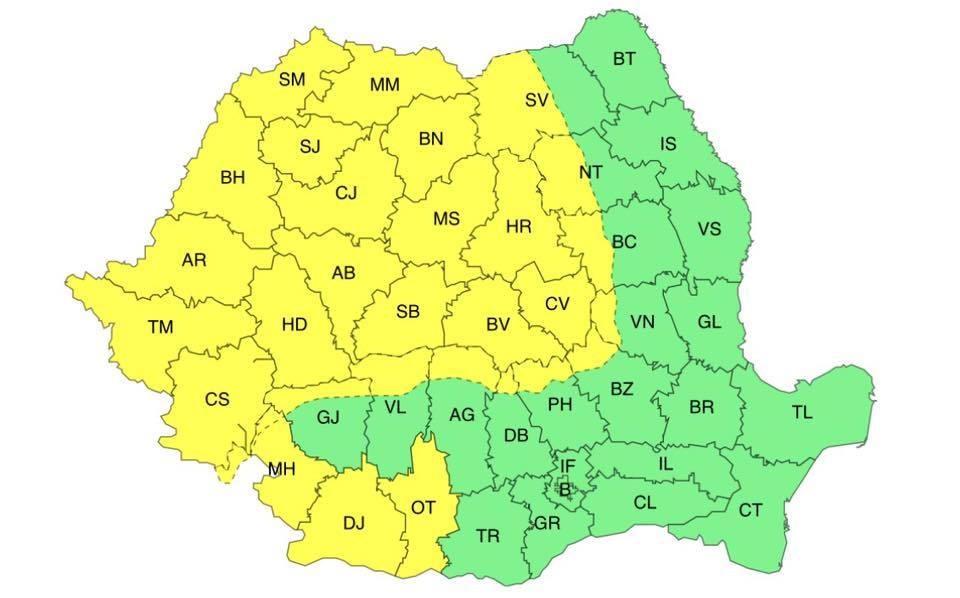 You are currently viewing Atenționare meteo pentru zona montană dâmbovițeană – Cod Galben de vânt puternic, vineri, 24 octombrie