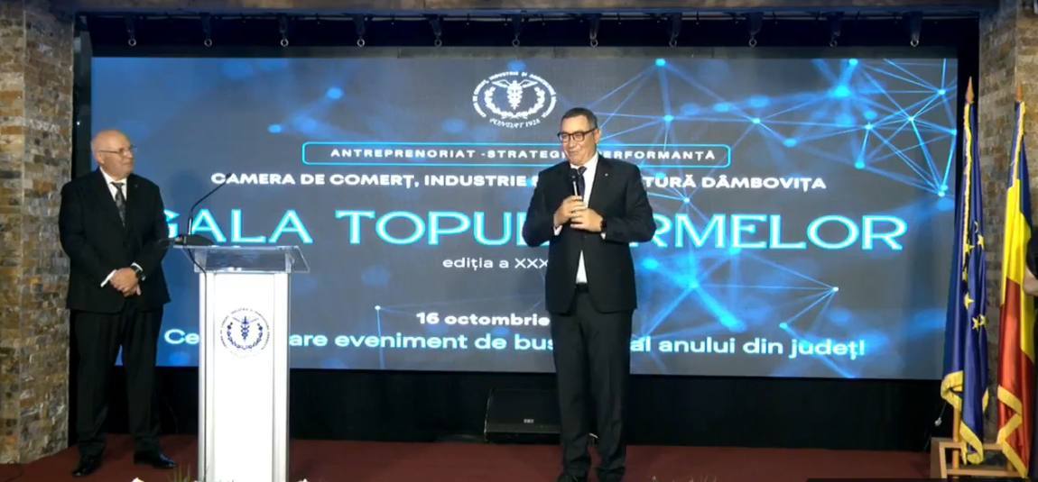 You are currently viewing Fostul premier, Victor Ponta, prezent, în această seară, la Gala Topul Firmelor din Județul Dâmbovița