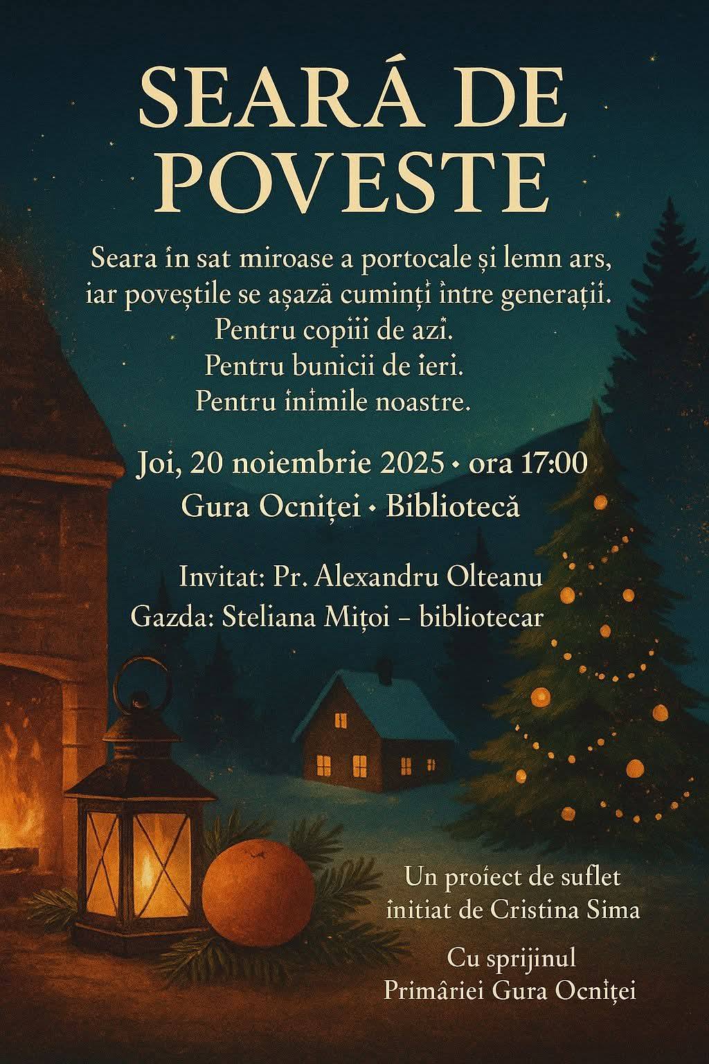 You are currently viewing „Seară de Poveste”, joi, la Biblioteca din Gura Ocniței