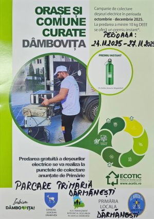 Read more about the article Primăria Dărmănești anunță campanie de colectare a deșeurilor electrice, în perioada 24 – 27 noiembrie