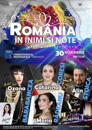 Read more about the article La Târgoviște va avea loc un Concert Extraordinar dedicat Zilei Naționale a României
