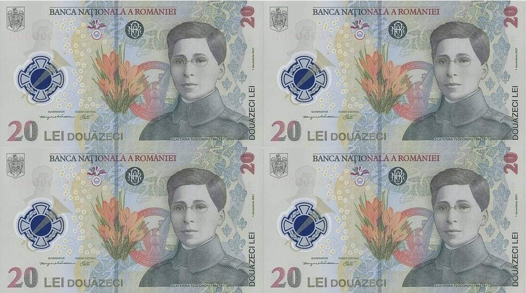 You are currently viewing BNR lansează în circuitul numismatic o coală specială formată din patru bancnote cu valoare nominală de 20 lei.