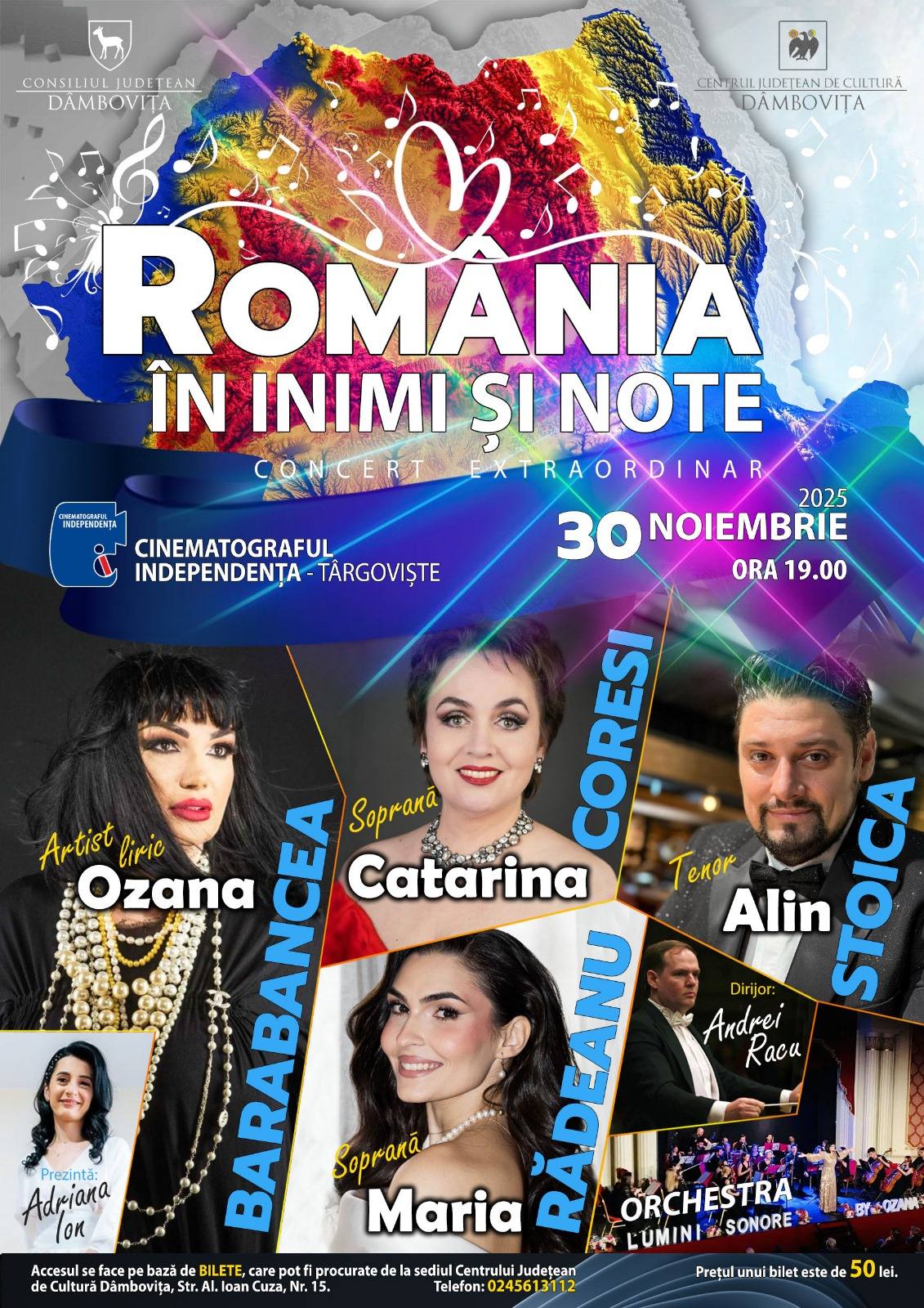 You are currently viewing Centrul Județean de Cultură Dâmbovița va marca Ziua Națională cu un concert extraordinar, „România în inimi și note”