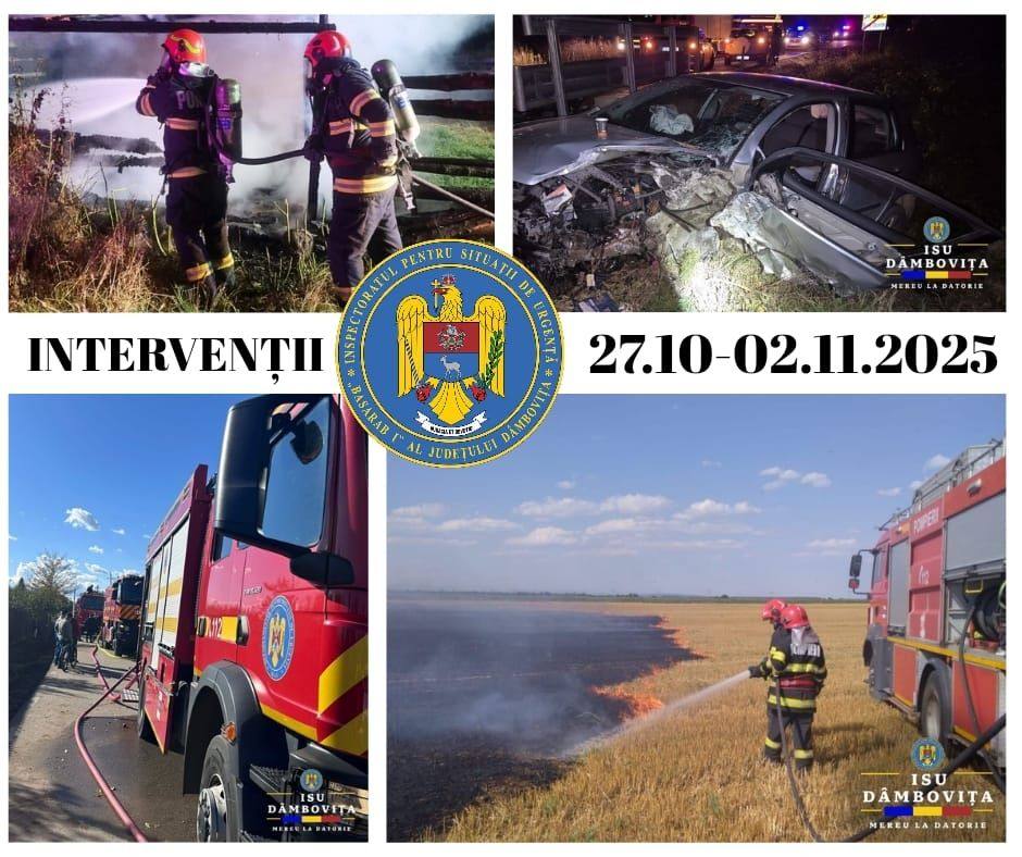 You are currently viewing Peste 290 de intervenții pentru pompierii dâmbovițeni, într-o singură săptămână