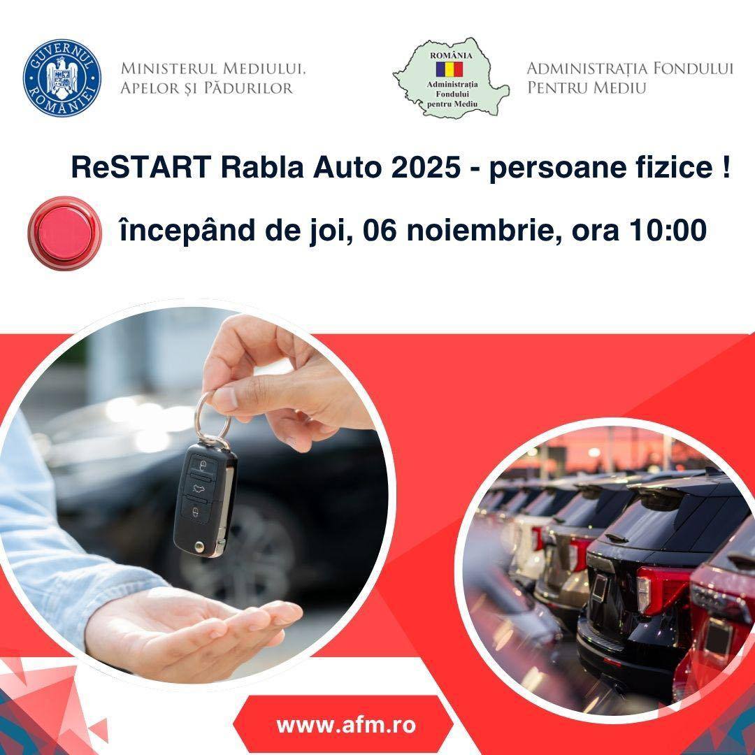 You are currently viewing ReSTART Programului Rabla Auto 2025 pentru persoane fizice