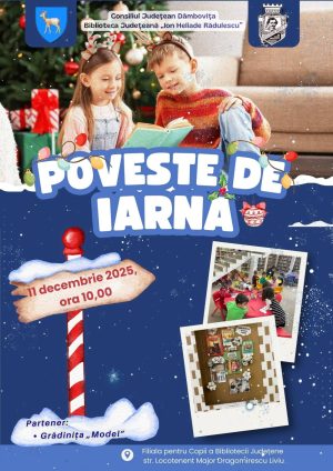 Read more about the article La Biblioteca Județeană Dâmbovița – Filiala pentru Copii, a avut loc activitatea educațională „Poveste de iarnă”