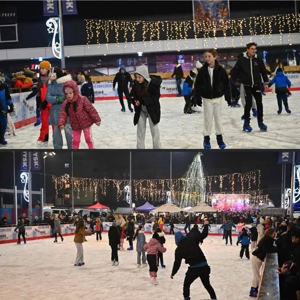 You are currently viewing Patinoarul din Târgul de Crăciun de la Moreni s-a deschis în prima zi de Crăciun