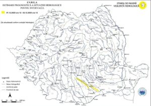 Read more about the article ATENȚIONARE HIDROLOGICĂ – COD GALBEN, PE UNELE SECTOARE ALE RÂURILOR DIN BAZINUL NEAJLOV