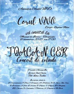 Read more about the article Muzeul de Istorie din Târgoviște va găzdui un concert de colinde al corului Vivo!