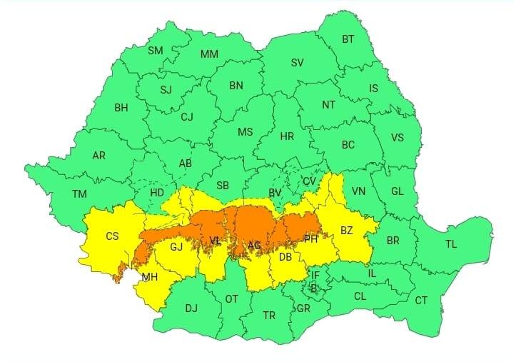 You are currently viewing METEO: Precipitații importante cantitativ în județul Dâmbovița! În zona montană va ninge viscolit!