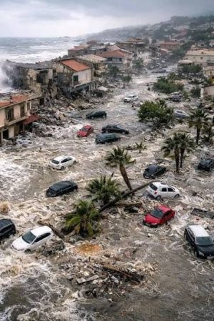 Read more about the article Alunecare de teren uriașă în Sicilia, Italia, după furtuna Harry